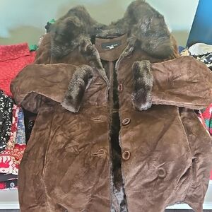 Jones New York Chocolate Teddy Jacket